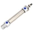 thumbnail image 1 of Compact Pneumatic Actuator, Stainless Steel Mini Cylinder MA20x50 for Industrial Machinery Applications, 1 of 6