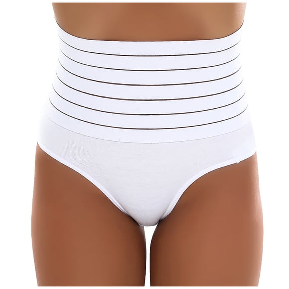 Bigersell Womens Boyshorts Underwear Clearance Pregnancy Underwear Bikini Panty Style P-1874 Polyester Cheeky Panties Seamless Underwear Ladies Thong Briefs High Waist Women's Panties White S