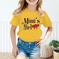 thumbnail image 2 of PMVFHDE Hauts Décontractés pour Fille Robe T-Shirt pour Filles T-Shirts Chemises pour Fille Grande Taille T-Shirts Mignons pour Fille T-Shirt Graphique Mignon pour Fille Col Rond Manches Courtes T-Shirt d'Été Décontracté Jaune, 9-10 Ans, 2 of 5