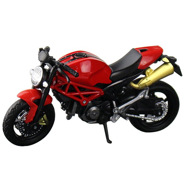 CARTTOU Simulation Motorcycle Model Toy 1:18 Scale Motorbike Collection Decoration for Children