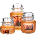 thumbnail image 2 of Village Candle Grande Bougie Parfumée en Pot d'Apothicaire, Citrouille Épicée, Orange, 21 Onces, 2 of 7