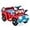 Red, variant on OLAKIDS Ride on Car, 6V Toddler Electric Vehicle with LED Lights, Storage Tire, Horn, Charger, Battery Powered Motorized Quad Riding Toys for 18+ Months Boys Girls