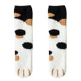 thumbnail image 1 of Women Winter Fluffy Fuzzy Warm Slipper Socks Cute Cat Paw Home Sleeping Animal Socks, 1 of 3