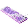 thumbnail image 2 of TISHITA Gaming Keyboard USB LED Lighting for Game Office , White, White, 2 of 4