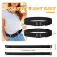 thumbnail image 4 of letairis 2piece Adjustable Stretch Flat Buckle Belts Wear With Comfort Easy To Match 1Set, 4 of 6