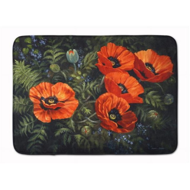Carolines Treasures BDBA0007RUG Coquelicots par Daphne Baxter Machine Lavable Mousse Mémoire Tapis