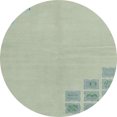 thumbnail image 1 of Ahgly Company Tapis d'Intérieur Ronds Abstraits Verts Abstraits pour Aire, 8 Pieds Rond, 1 of 6
