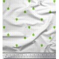 thumbnail image 1 of Soimoi Green polyester Crepe Fabric Dot & Buds Floral Decor Fabric Printed Yard 52 Inch Wide, 1 of 6