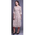 thumbnail image 2 of Bimba 3/4 Sleeve Straight Tunic Tops Printed Kurta Summer Wear For Women, 2 of 6
