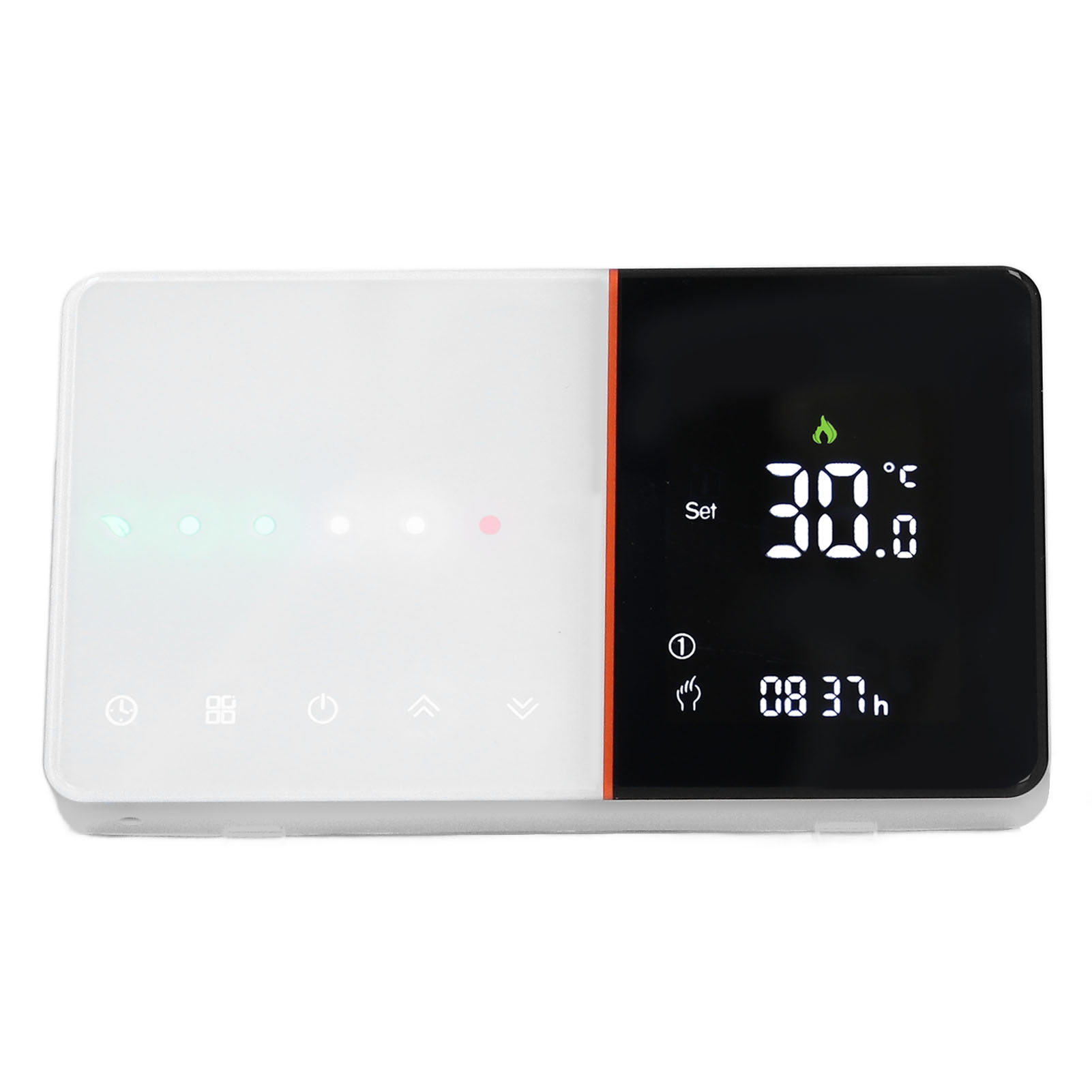 Digital Thermostat, Voice Control Programmable Electric Thermostat 95-240V Ultra Thin Embedded Panel Wifi  for Weather Station