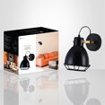 thumbnail image 3 of Xtricity Virginia Collection Indoor Wall Light Black And Gold Finish E26, 3 of 3