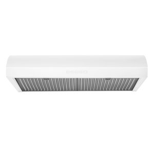Hauslane Chef Series 30" B018 Convertible sous la gamme Cabinet Hood 120 Volts Minimaliste 3-Way Évents 250 CFM Filtres en aluminium LED en blanc