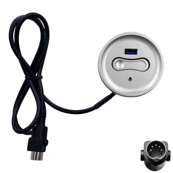 Kaidi 2 Button 5 Pin Round Switch Hand Control Model KDH239-002 with USB Port for Lift Chairs