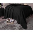 thumbnail image 1 of Bedford Home Solid Color Bed Quilt King Size Black Lightweight Quilted Blanket, 1 of 4