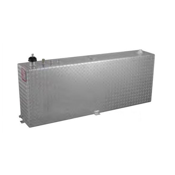 RDS Tanks Liquid Transfer Tank 72117 DOT Approved; Gasoline or Diesel; 70 Gallon Capacity; Rectangle; Smooth Mill; Aluminum; Used For Transferring Fuel To Automobiles/Boats/4-Wheelers/Generators
