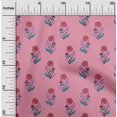 thumbnail image 1 of oneOone Cotton Silk Fabric Leaves & Floral Block Print Sewing Fabric BTY 42 Inch Wide, 1 of 4