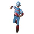 thumbnail image 1 of MARVEL’S CAPTAIN AMERICA TODDLER COSTUME - Muscle Chest Jumpsuit with Fabric Mask, 1 of 3