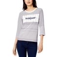 thumbnail image 1 of Maison Jules Top Bonjour à Rayures de Coton (Navy, XXS), 1 of 2