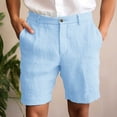 thumbnail image 1 of NTACZA Shorts for Men Summer Zipper Solid Shorts Button Placket Classic Fit Lightweight 5 Inch Shorts Men S, 1 of 6