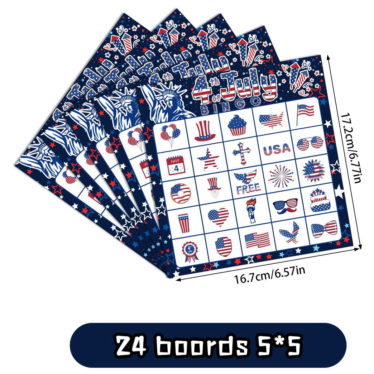 TopLLC Independence Day Theme Afternoon Game Entertainment Board Games Cards Party Supplies board game