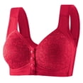 thumbnail image 1 of New Soft Padded Front Closure Bra For Women Comfortable Wireless And Steel Vest Style Plus Size Women S Bras Sports Bra Women Bra with Back Support Women Bras plus Size Front Close Work Out Bra Back, 1 of 7