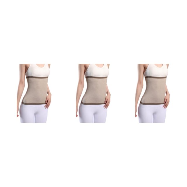 Thinsony Breathable And Moisture Absorbing Waist Back Support For Added Comfort Skin camel L 3Set