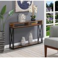 thumbnail image 1 of Convenience Concepts Tucson Deluxe 2 Tier Console Table in Tobacco Wood Finish, 1 of 5