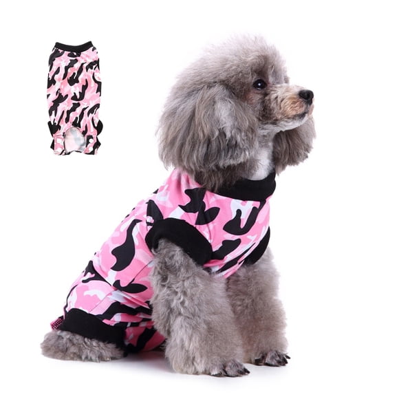 After Surgery Dog Recovery Onesie, Body Suit, Comfortable Cone Alternative, Soft Cotton Covers Wound, Stitches