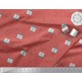 thumbnail image 2 of Soimoi Velvet Fabric Gift Box & Hanging Ribbons Party Print Fabric by the Yard 58 Inch Wide, 2 of 3