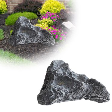 Realistic Fake Rock Covers for Outdoor Landscaping, Lightweight Artificial Decorative Rocks Made of Durable PU Foam, Perfect for Yard Garden Decor and Well Cover Concealment
