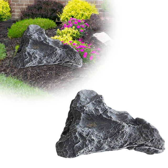 Realistic Fake Rock Covers for Outdoor Landscaping, Lightweight Artificial Decorative Rocks Made of Durable PU Foam, Perfect for Yard Garden Decor and Well Cover Concealment
