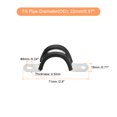 thumbnail image 2 of Unique Bargains 22Pack 7/8' Cable Clamp U Shape Stainless Steel Rubber Cushioned Pipe Strap, 2 of 5