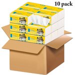 Coofit 10 Boîtes Papier tissu 4-layer Tissu de cuisine en papier absorbant lisse