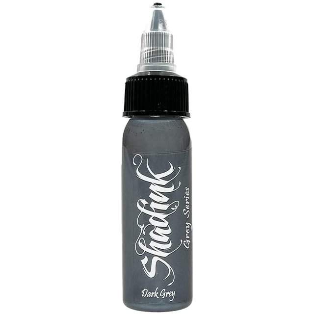 Shadink Dark Grey Tattoo Ink Professional Grey Series Tattooing Inks for Color Portrait, Black & Gray Style (Dark Grey)