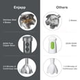 thumbnail image 3 of Zootealy Bâton Blender Multifonction 5-en-1 à Main Mousseur à Lait Blender Fouet à Oeufs avec Vitesses Réglables Broyeur Alimentaire 500 Ml/ Contenant 600 ml, 3 of 6