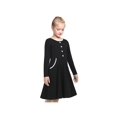 thumbnail image 4 of Robe Fille Noire Papillon Poche Vintage Française Manches Longues 7 Ans, 4 of 7