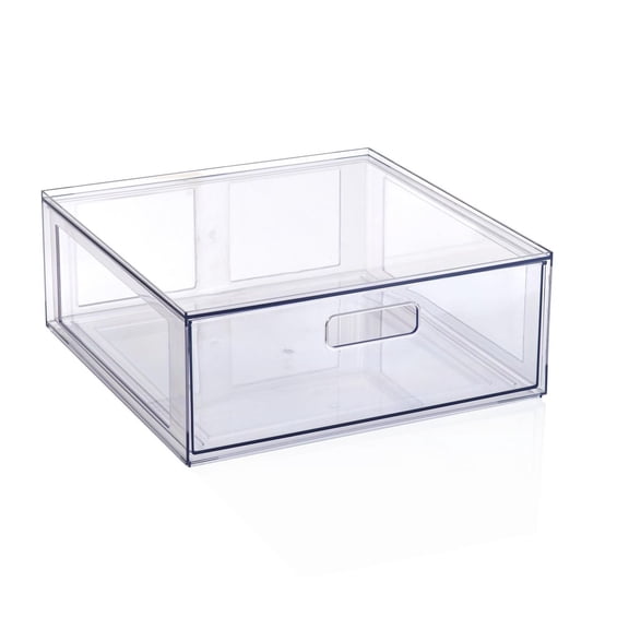 Mainstays transparent plastique brillant tiroir placard grande taille, taille adulte