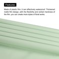 thumbnail image 4 of Unique Bargains Double Sided Color Flower Wrapping Paper Grey Green+Turquoise 22.8'x22.8' Waterproof 10 Pack, 4 of 5