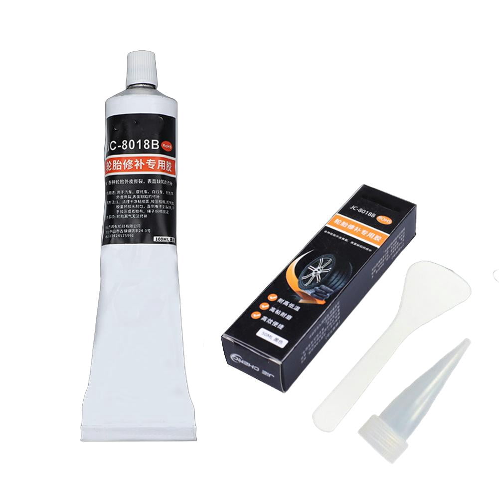 Nouvelle Colle de Réparation pour Pneus, Kit de Réparation de Flanc de Pneu 50/100 ml, Ciment Caoutchouc
