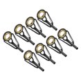 thumbnail image 1 of Unique Bargains Kit de Réparation d'Embout de Canne à Pêche en Acier Inoxydable 2,0 mm, Guide d'Anneau de Perche, Remplacement, Doré, Lot de 8, 1 of 5