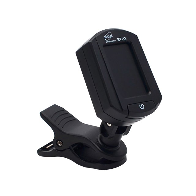 braveheart ET-33 Tuner Alimenté par Batterie Tuning Unité Chromatique Rétro-Éclairé Mode Tuning Mode Tuning pour Guitare Ukulélé