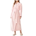 thumbnail image 1 of MeetoTime Women's Full Length Robe, Warm and Cozy Fleece Bathrobe, Unisex Man Woman Robe Loungewear, 1 of 3