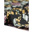 thumbnail image 5 of INSPIRE CHIC Robe Vintage à Fleurs pour Femme à Col Noué en Chiffon à Manches Longues avec Ceinture S Noir, 5 of 5
