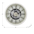 thumbnail image 4 of Monarch Specialties I 9033 - Clocks, 30" Round, Gear Mechanism, Large Oversized, Wall Clock, White, Transitional, 4 of 4
