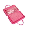 thumbnail image 4 of Conair Weekender Set, Handheld Organizer & Clear Brush Case, Neon Pink/Clear, 2 Pc, 4 of 4