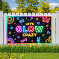 thumbnail image 5 of Neon Lights Glow Party Banner Retro Design Disco Theme for Birthday Party Indoor Decoration Dance Event, 5 of 5