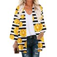thumbnail image 1 of Nouveaux Hauts pour Femmes 2023 Mode Col Rond Grande Taille T-Shirt à Manches Longues Blouse Imprimée Automne Chandail en Molleton à Manches Longues pour Femmes, 1 of 5
