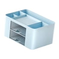 thumbnail image 4 of veasfak Organizer Pencil Storage Box with Drawers Multifunctional for Home Decor Desktop Blue, 4 of 9