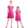thumbnail image 3 of George Girls' Short-Sleeve Skater Dress, 3 of 6