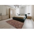 thumbnail image 4 of Ahgly Tapis Rond Abstrait Rouge pour Intérieur, 8 Pieds Rond, 4 of 6